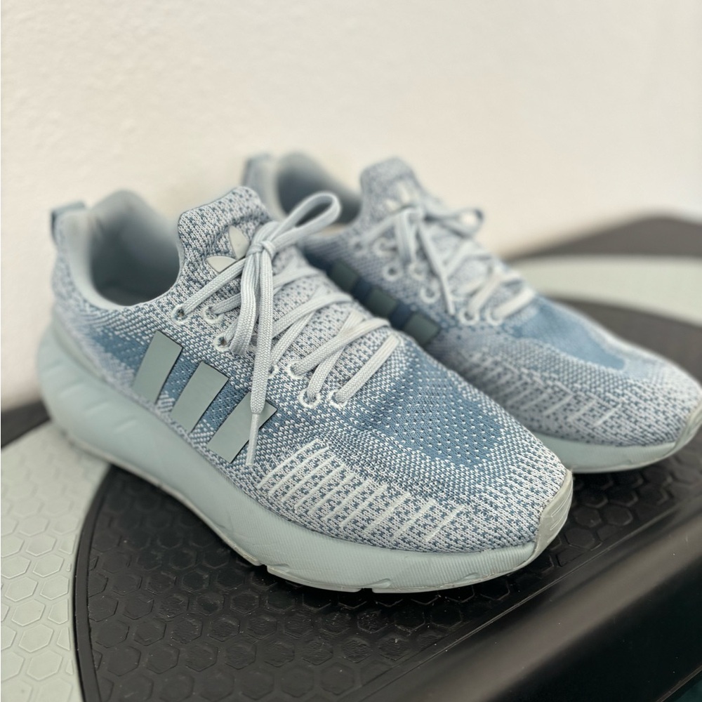 EUC Blue Adidas Trainer Shoes